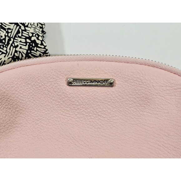 KSD Rebecca Mikoff Pink Crossbody Faux Leather Light Pink Purse Shoulder bag GUC - Picture 8 of 14